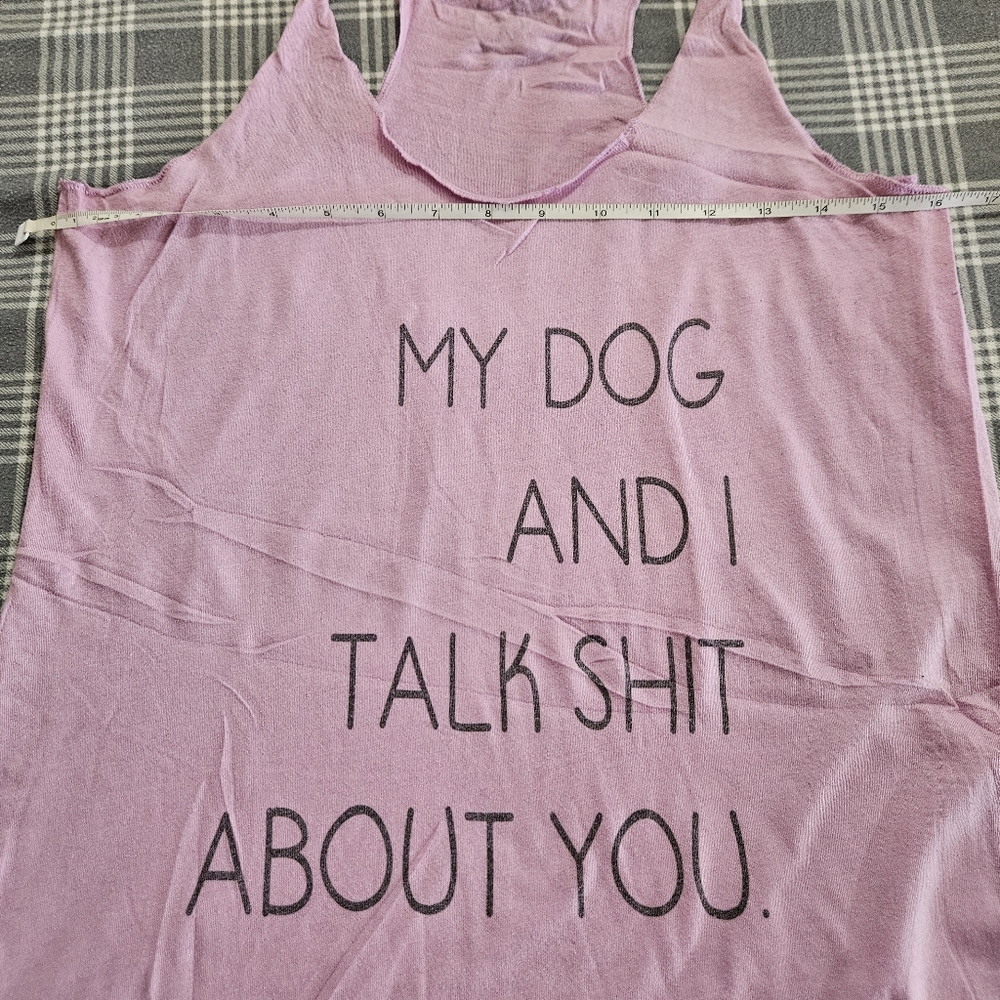 Funny Racerback Tank, pink